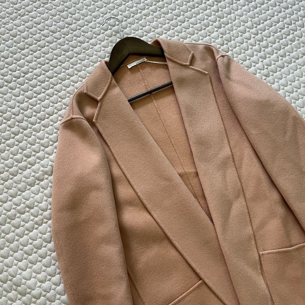 NWOT Ulla Johnson Wool coat Camel Overcoat Size P - Picture 4 of 13